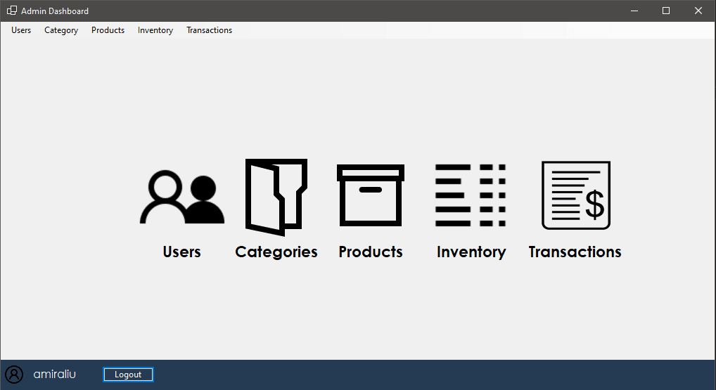 Showcasing the admin dashboard