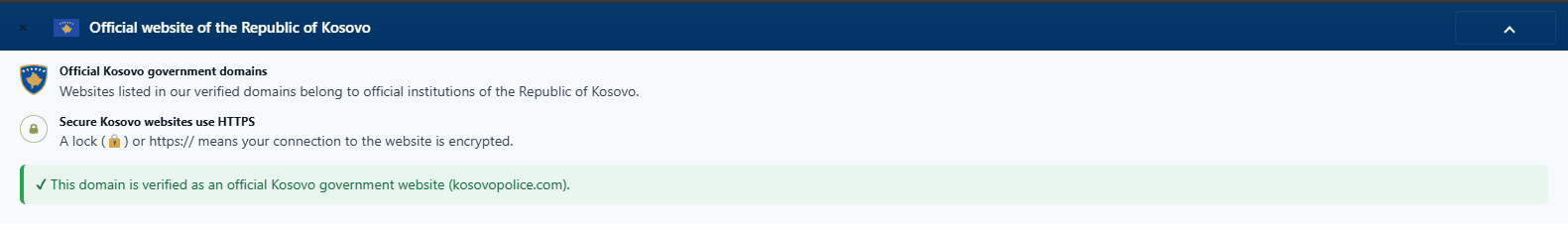Showcasing the extension result in English language