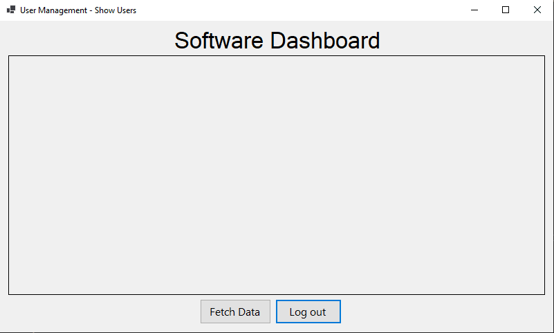 SQL Server integration for user authentication and data management