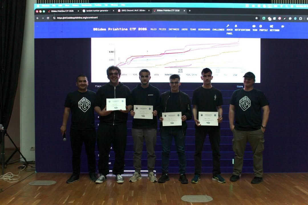 On the podium receiving our certificates