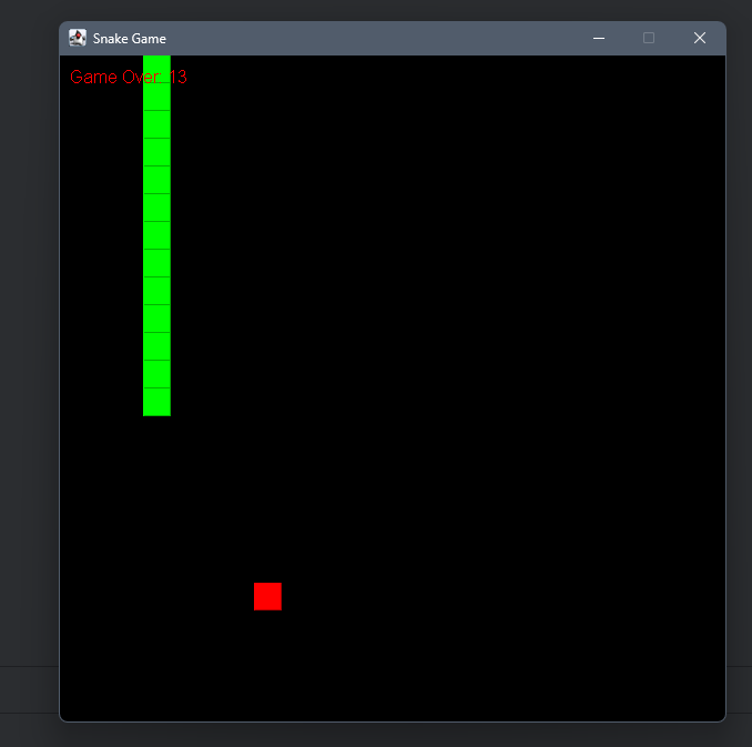 Snake Game Demo Screenshot